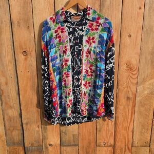 Vintage Paragraff Long Sleeve Button Down Shirt